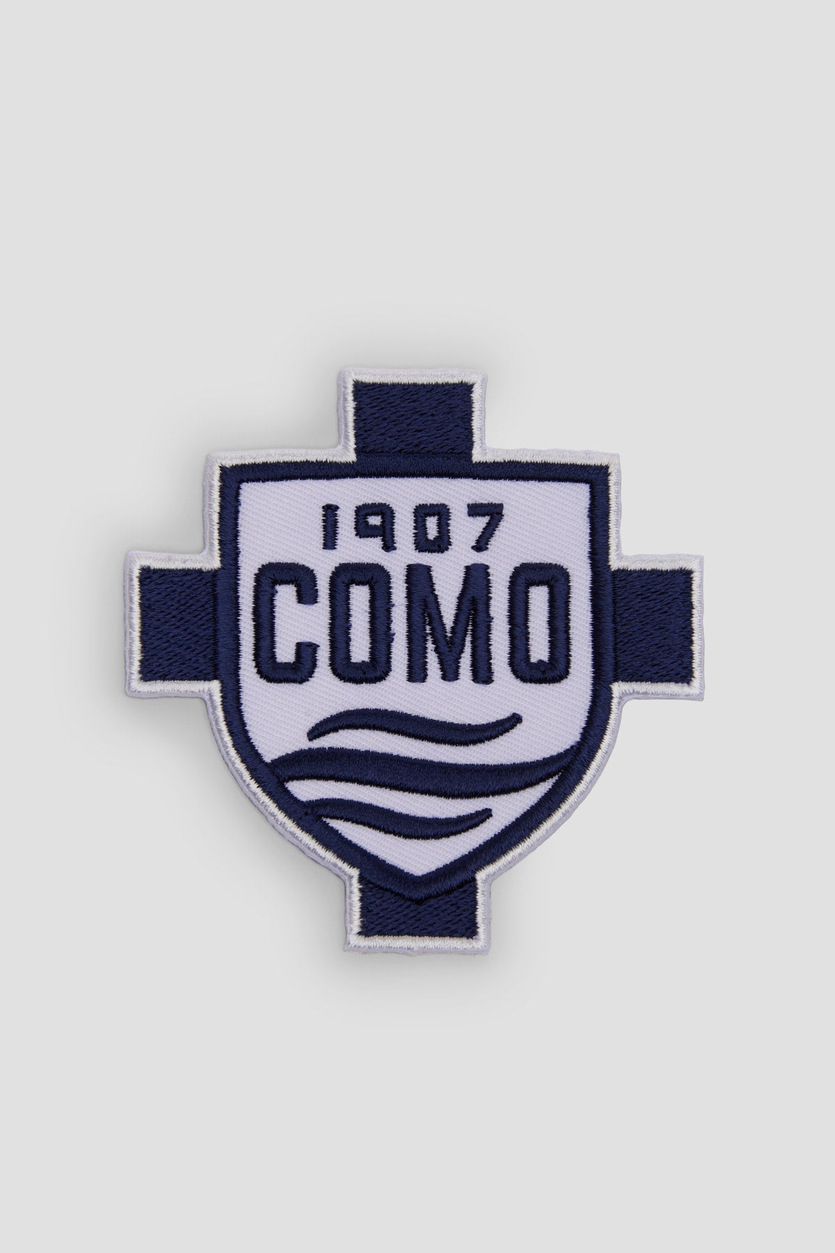 PATCH TERMOADESIVA CON SCUDO BLU NAVY COMO 1907