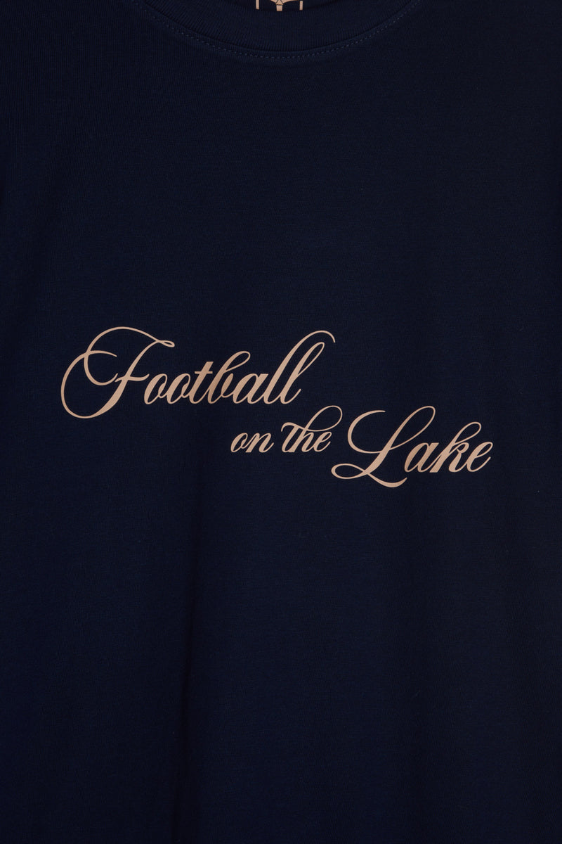 Football on the Lake T-shirt Blu