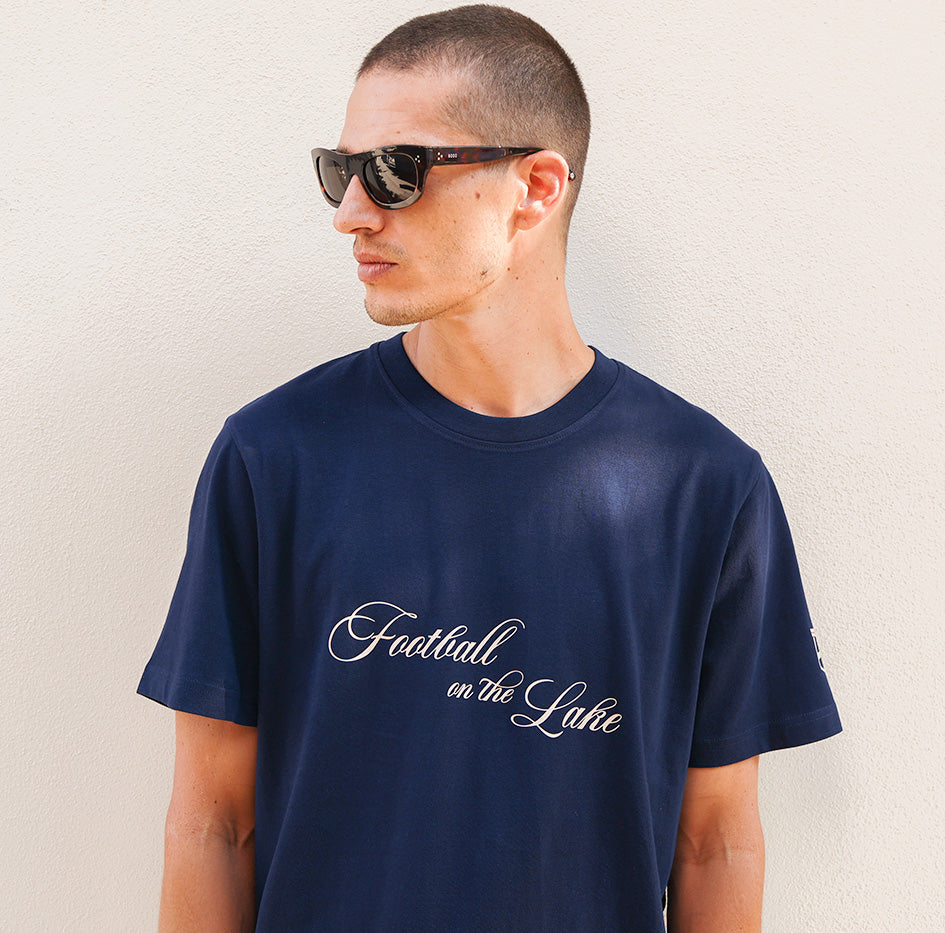 Football on the Lake T-shirt Blu