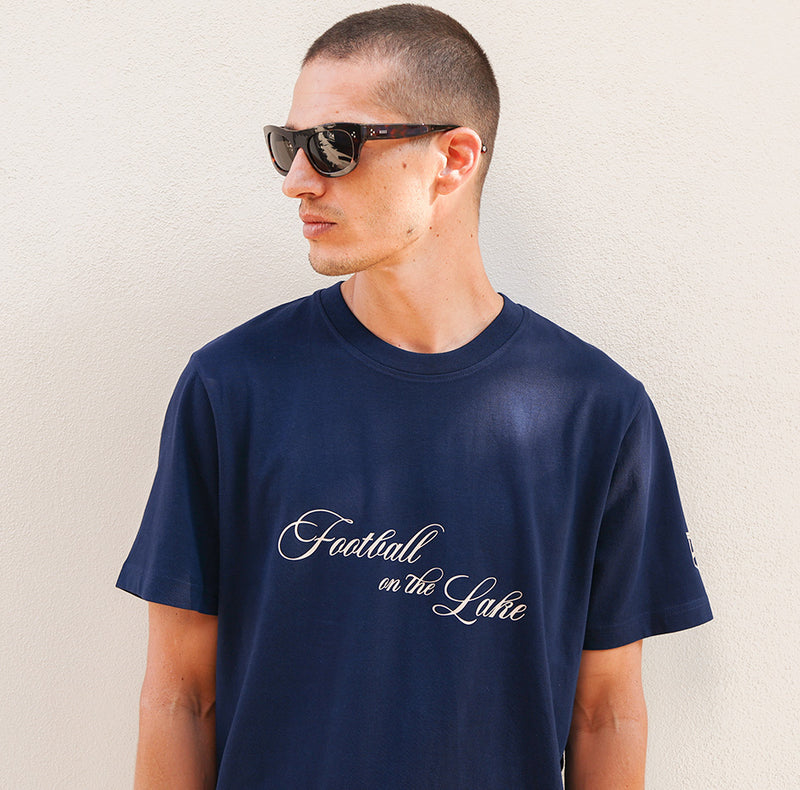 Football on the Lake T-shirt Blu
