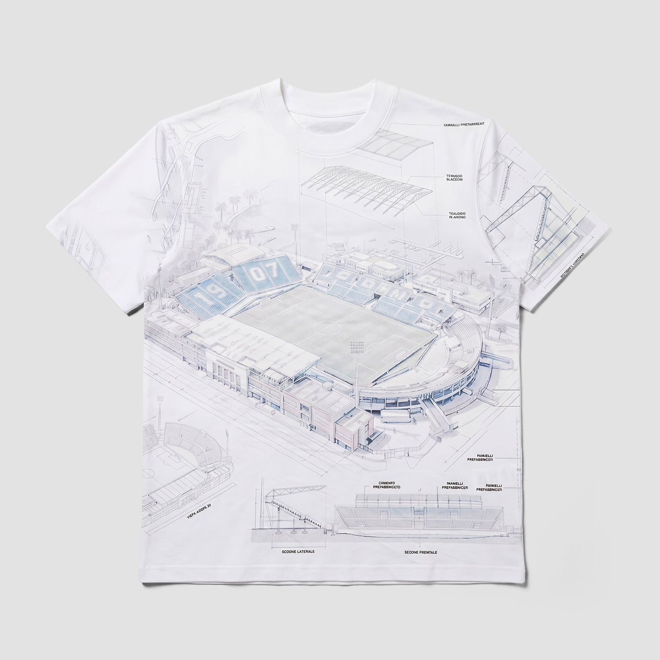 Como 1907 Stadium Arch T-shirt White