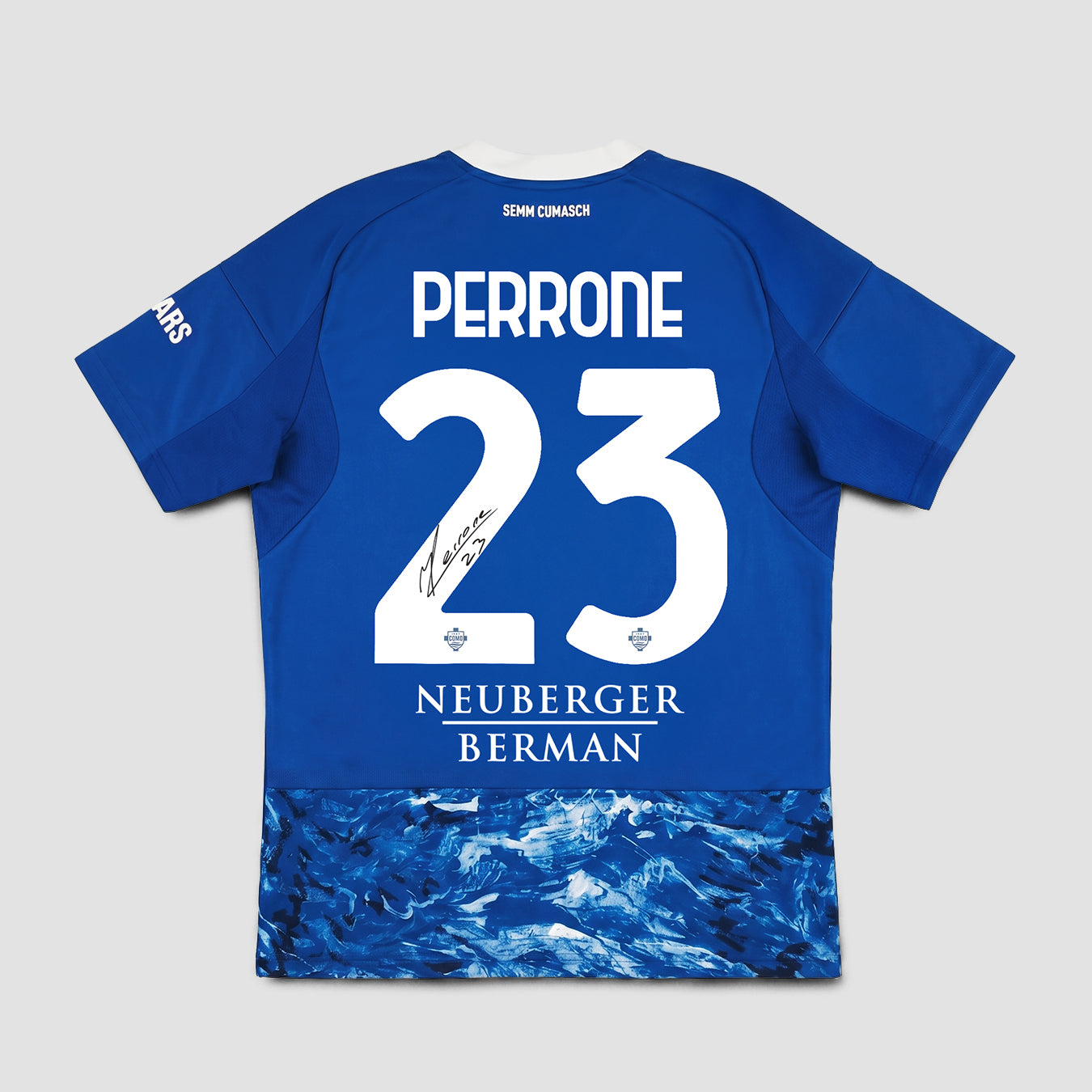 Como 1907 25/26 Home Perrone Boxed Signed Jersey