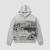 Como 1907 Stadium Zip Hoodie Light Grey 
