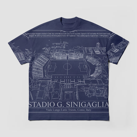 Como 1907 Stadium T-shirt Navy 