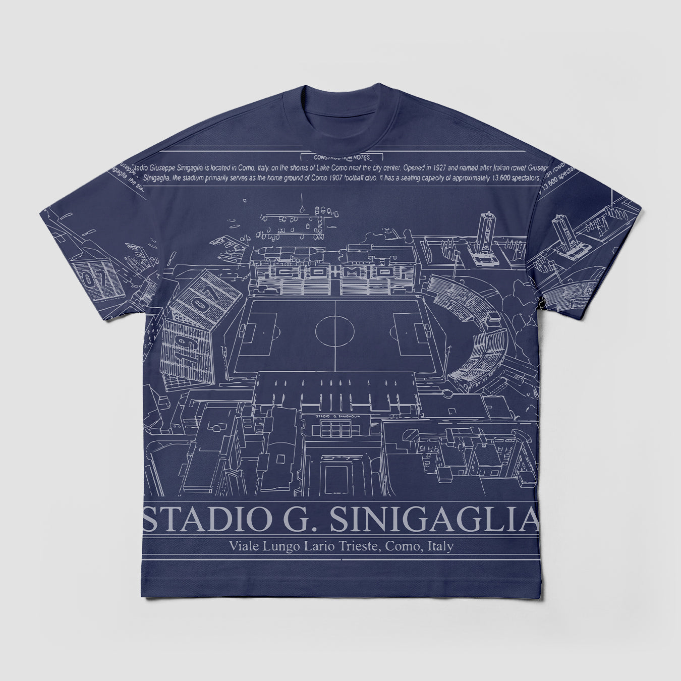 Como 1907 Stadium T-shirt Navy 