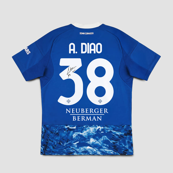 Como 1907 25/26 Home Diao Boxed Signed Jersey