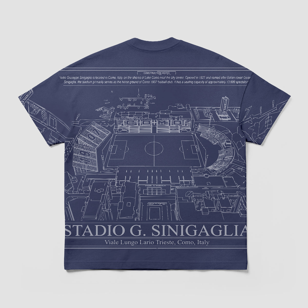 Como 1907 Stadium T-shirt Navy 