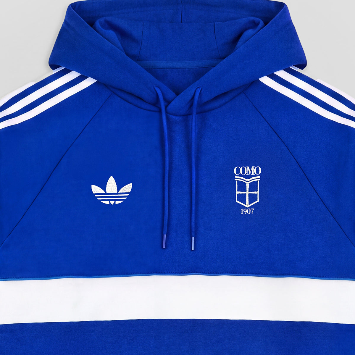 Como 1907 Adidas Originals Felpa Con Cappuccio Blu