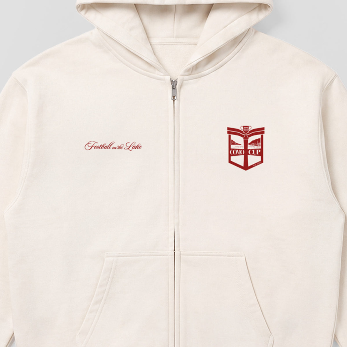 Como Cup 2026 Zip Hoodie Cream