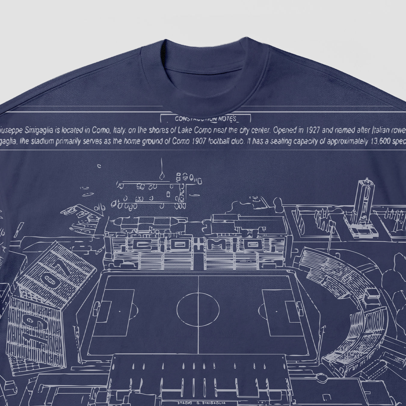 Como 1907 Stadium T-shirt Navy 