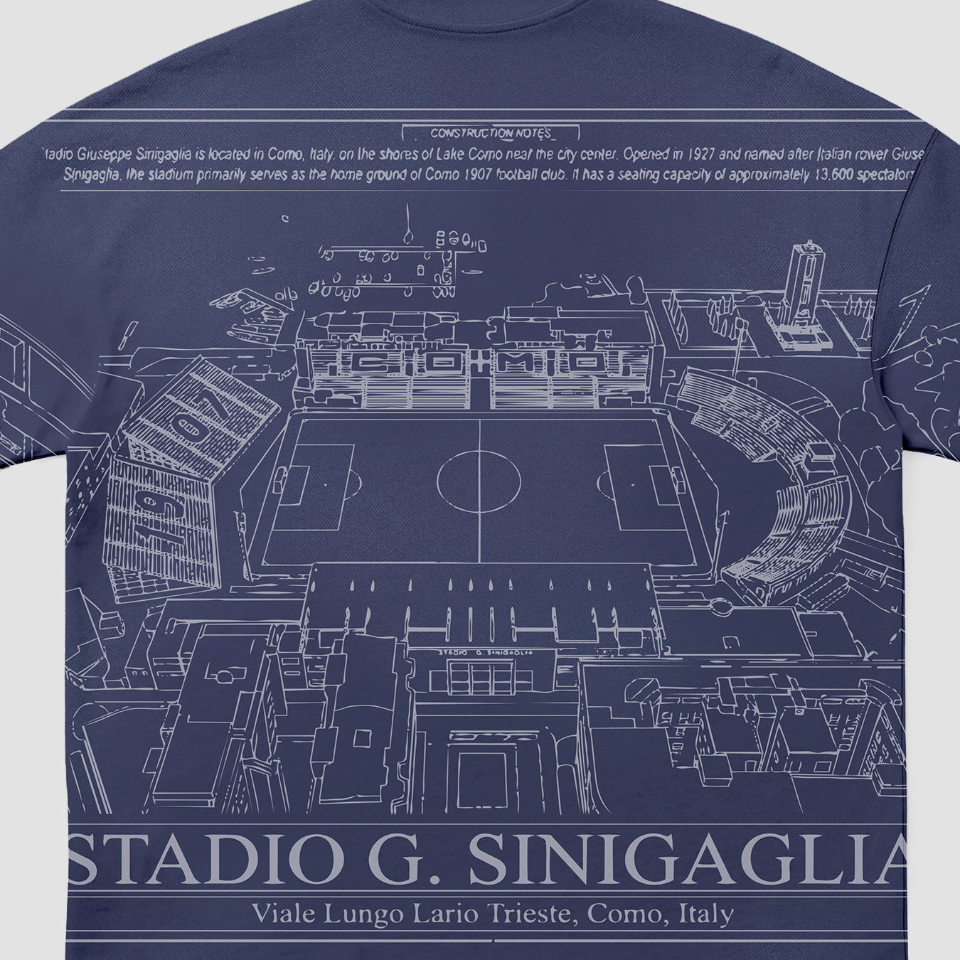 Como 1907 Stadium T-shirt Navy 