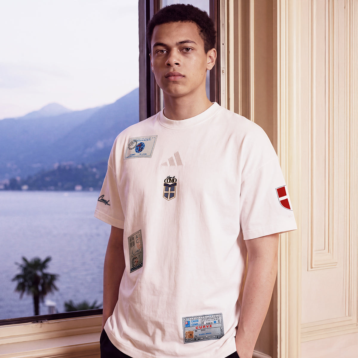 Adidas Como Sticker T-shirt Blue 