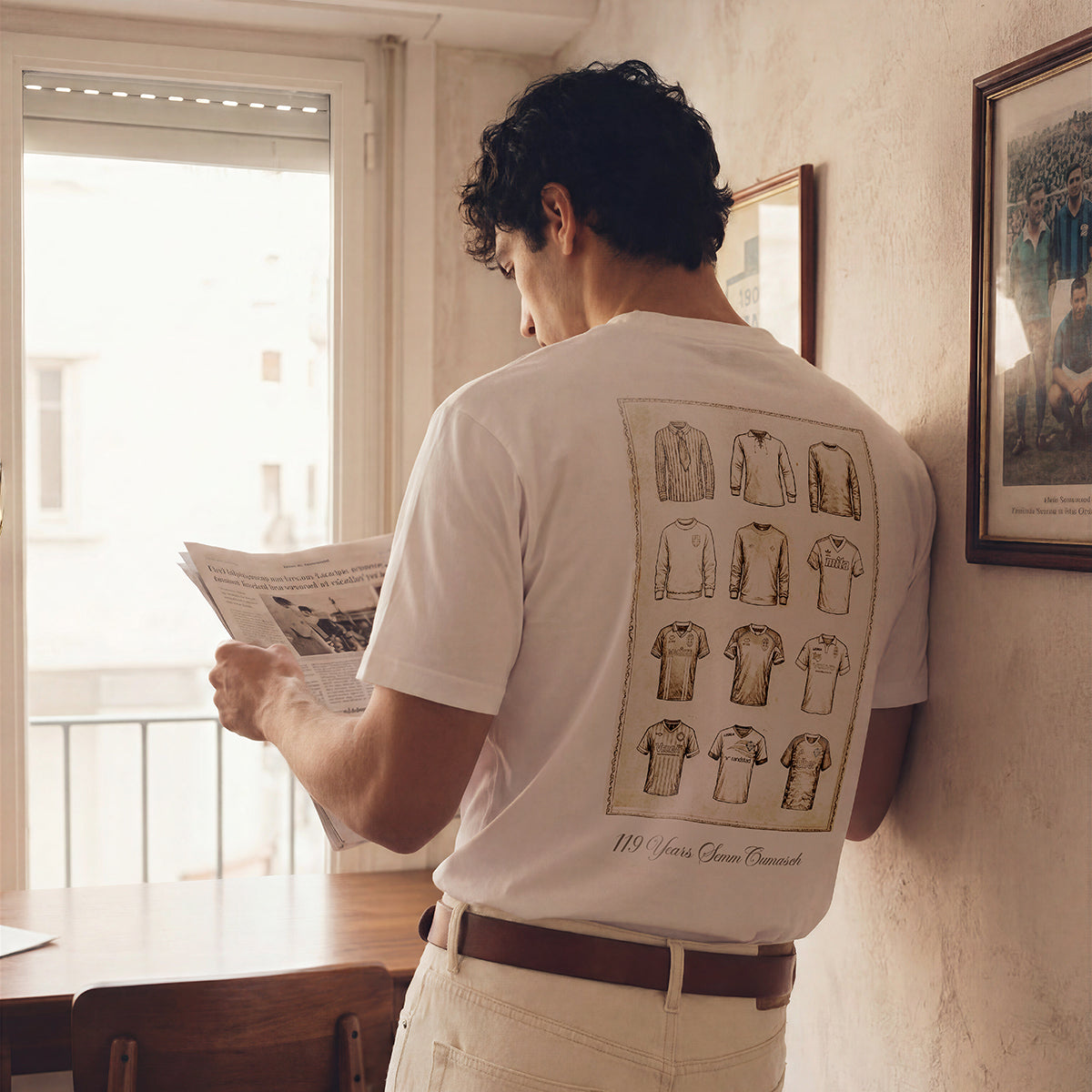 Como 1907 119th Anniversary T-shirt Off White