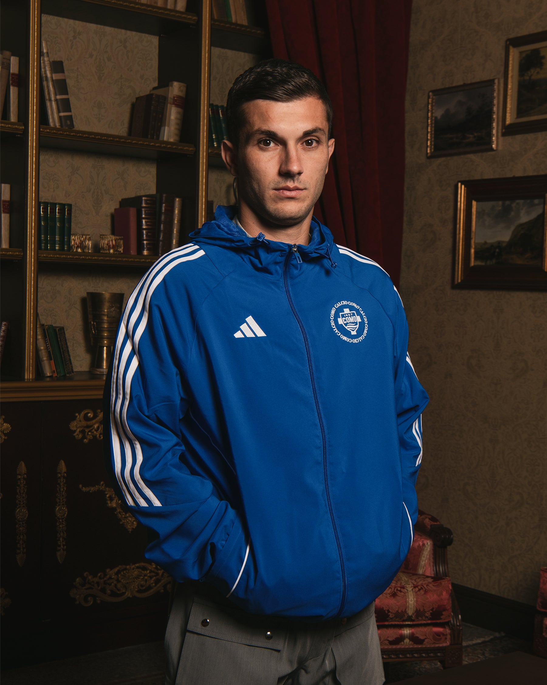 ROYAL BORGONOVO ADIDAS X COMO 1907 MEN'S WINDBRAKER JACKET