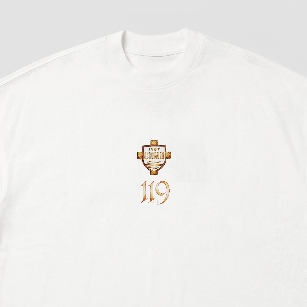 Como 1907 119th Anniversary T-shirt Off White