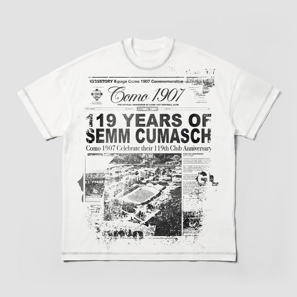 Como 1907 119th Anniversary T-shirt White