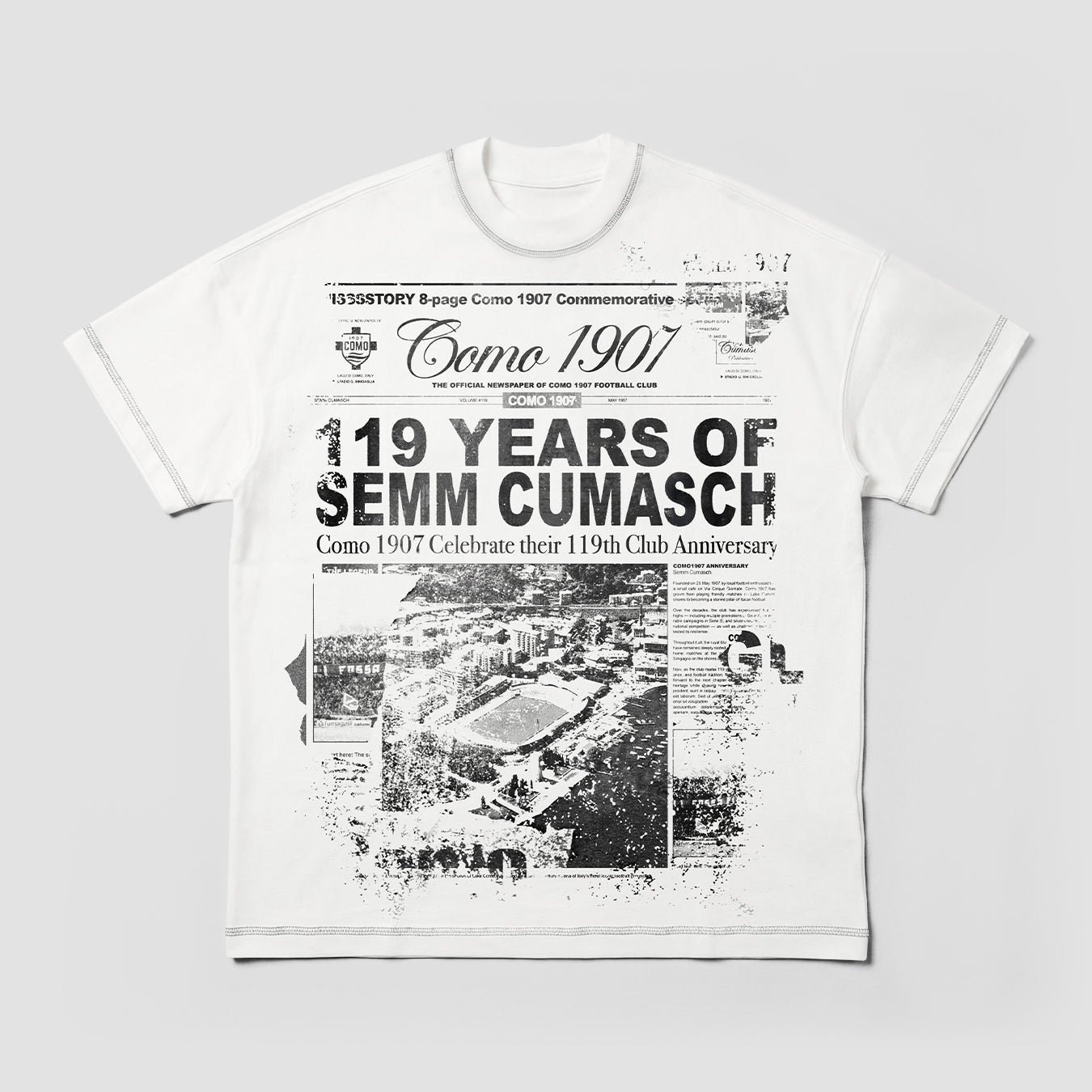 Como 1907 119th Anniversary T-shirt White