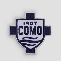 Patch Termoadesiva Con Scudo Blu Navy Como 1907