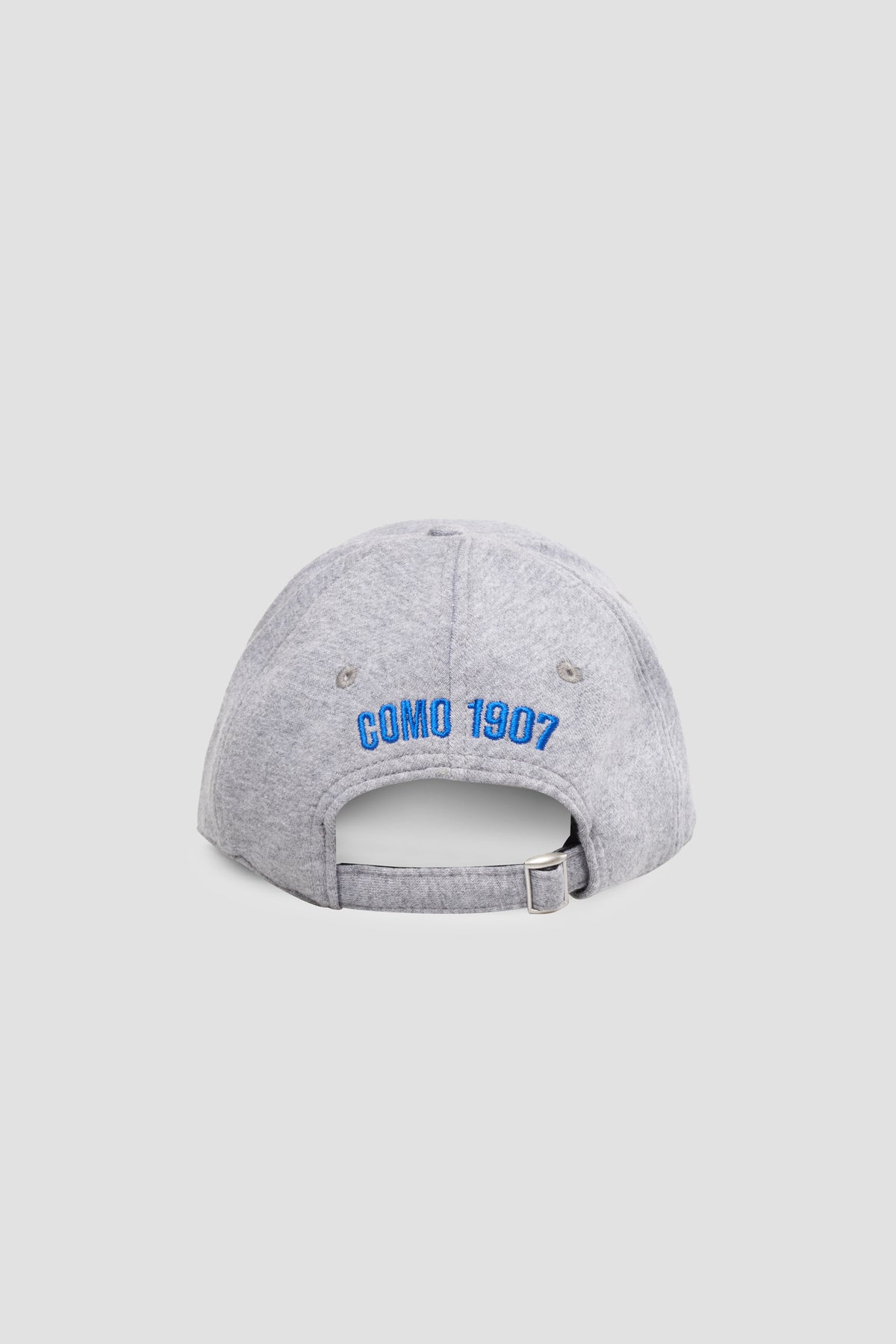 Grey Baseball Cap With Royal Embroidery Como 1907