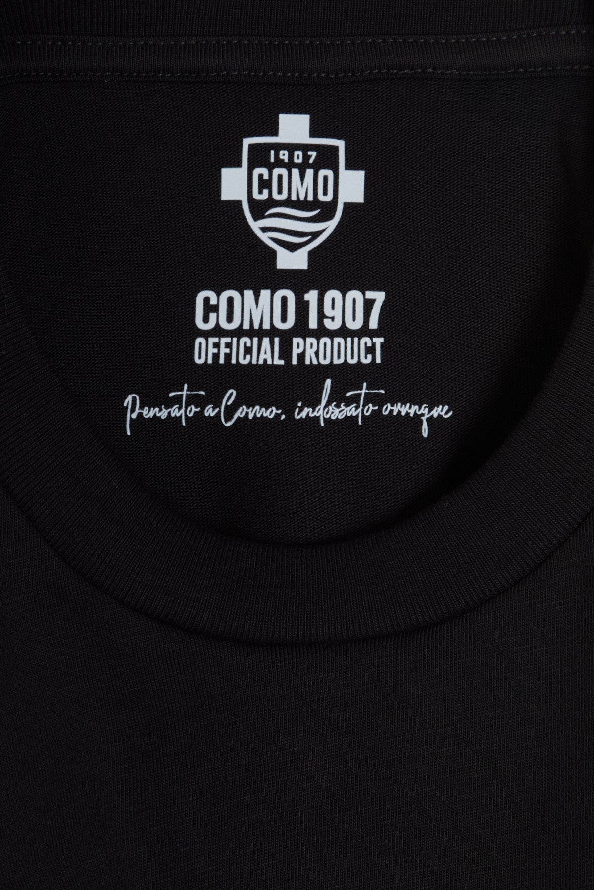 Black T-shirt Regular Shield Como 1907