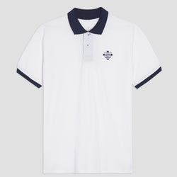 Polo Manica Corta Bianca Navy Como 1907
