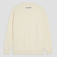 Felpa Girocollo Crema Distinti Como 1907