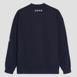 Navy Crewneck Over Distinti Como 1907