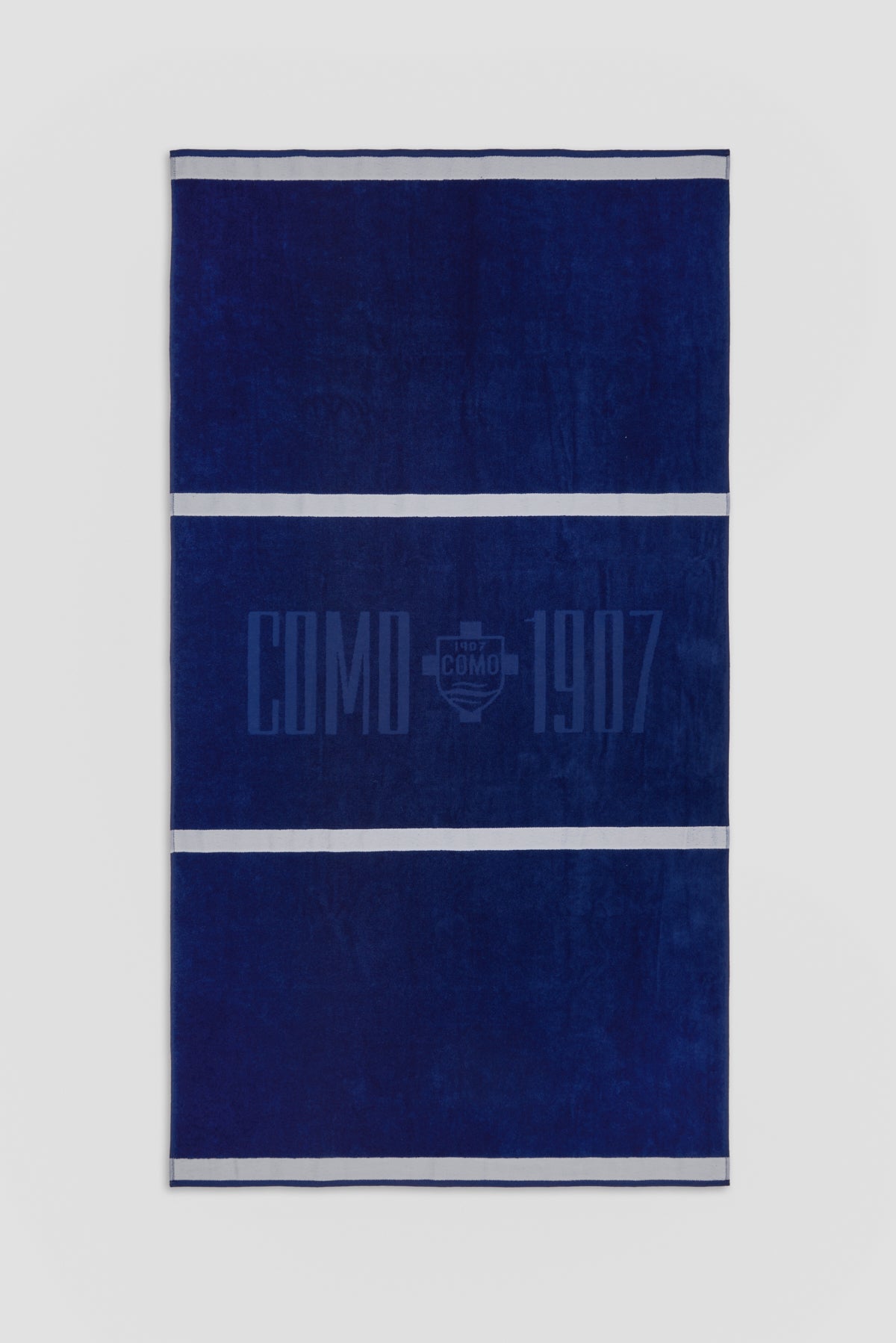 Navy White Stripes Beach Towel Como 1907