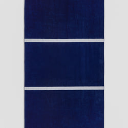 Navy White Stripes Beach Towel Como 1907