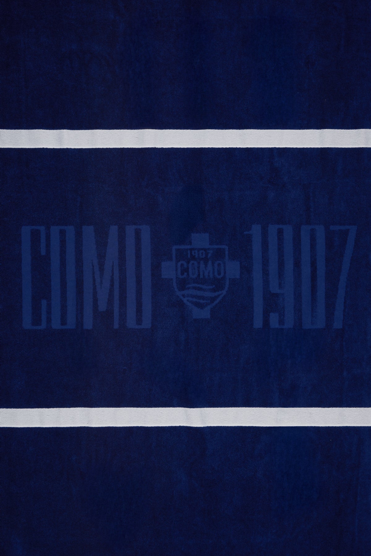 Navy White Stripes Beach Towel Como 1907
