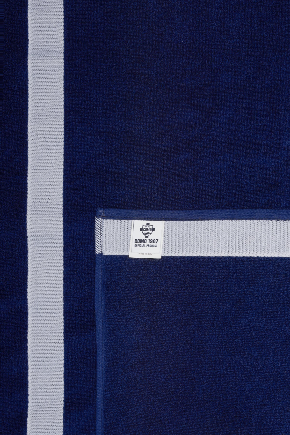 Navy White Stripes Beach Towel Como 1907