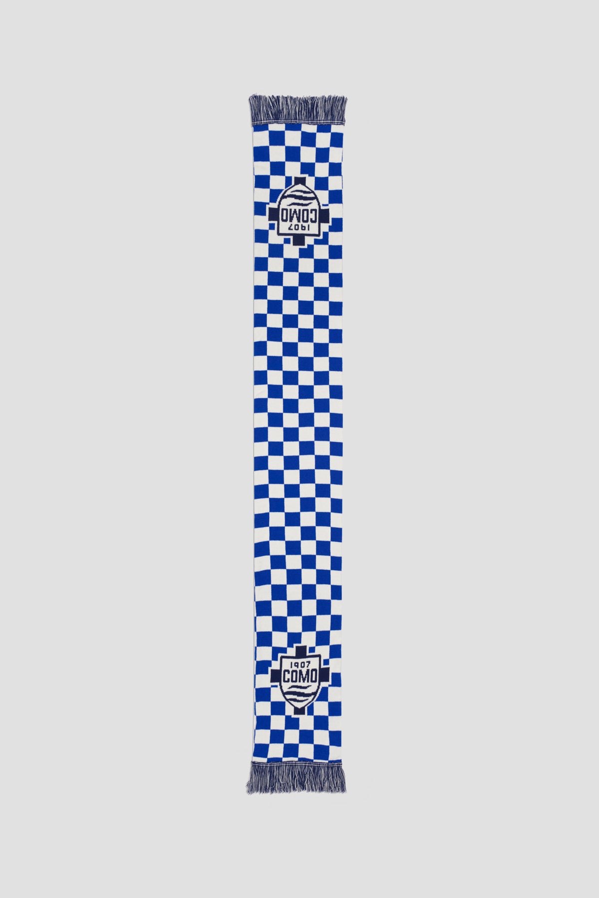 Como 1907 Royal Checkered Tubular Scarf