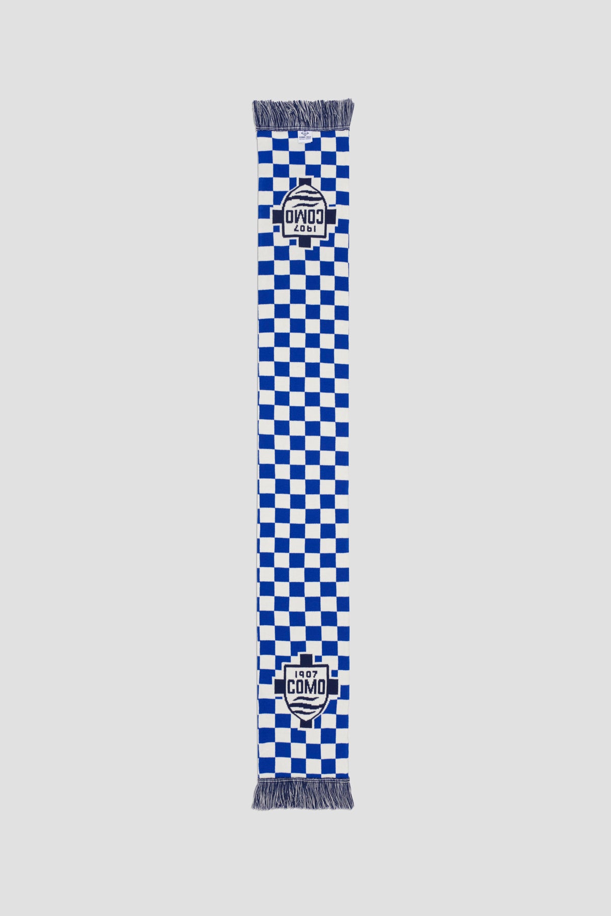 Como 1907 Royal Checkered Tubular Scarf