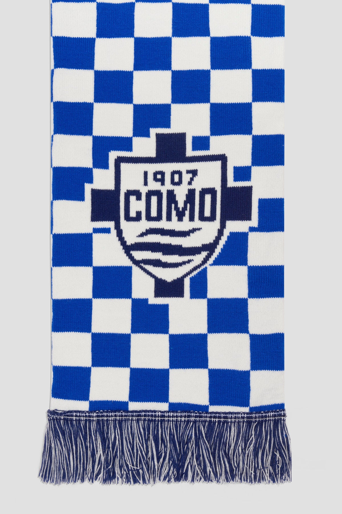 Como 1907 Royal Checkered Tubular Scarf