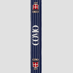 Como 1907 Tubular Scarf Stripes Crest