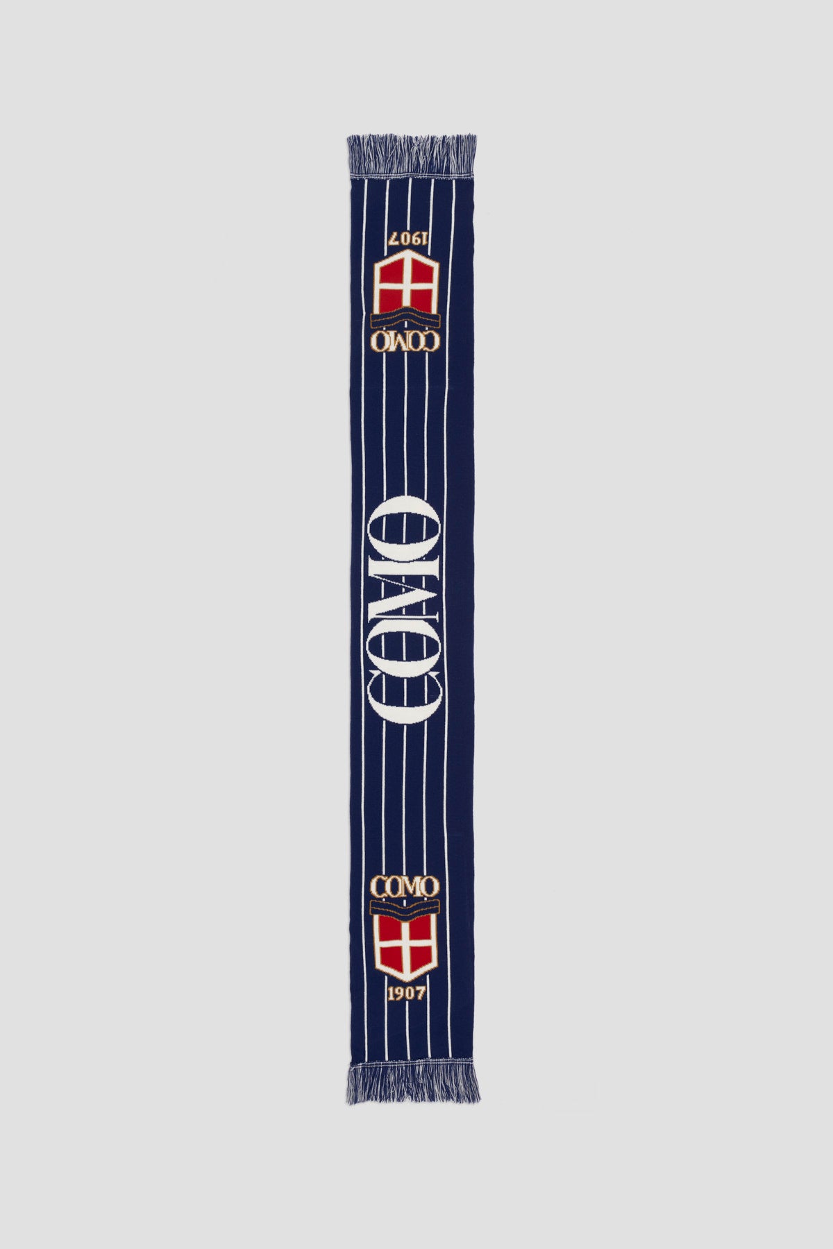 Como 1907 Tubular Scarf Stripes Crest