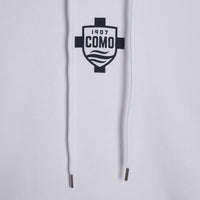 Como 1907 Crest Hoodie White