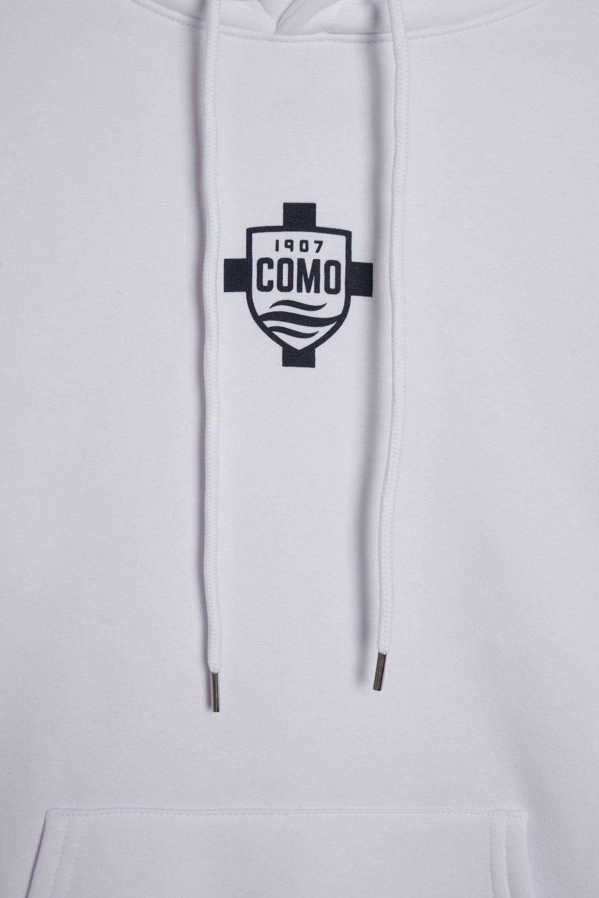 Como 1907 Crest Hoodie White