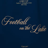 Football on the Lake Tote Bag Navy Blue