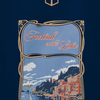 Football on the Lake Tote Bag Navy Blue
