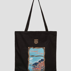 Football on the Lake Tote Bag Nero