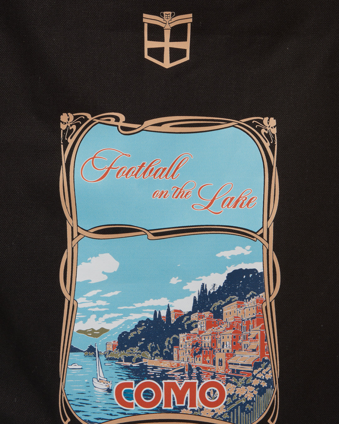Football on the Lake Tote Bag Black