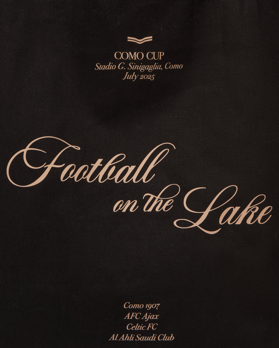 Football on the Lake Tote Bag Black