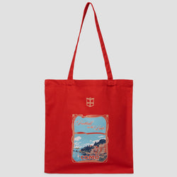 Football on the Lake Tote Bag Rosso