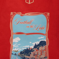 Football on the Lake Tote Bag Red