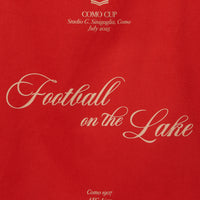 Football on the Lake Tote Bag Red