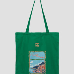 Football on the Lake Tote Bag Verde