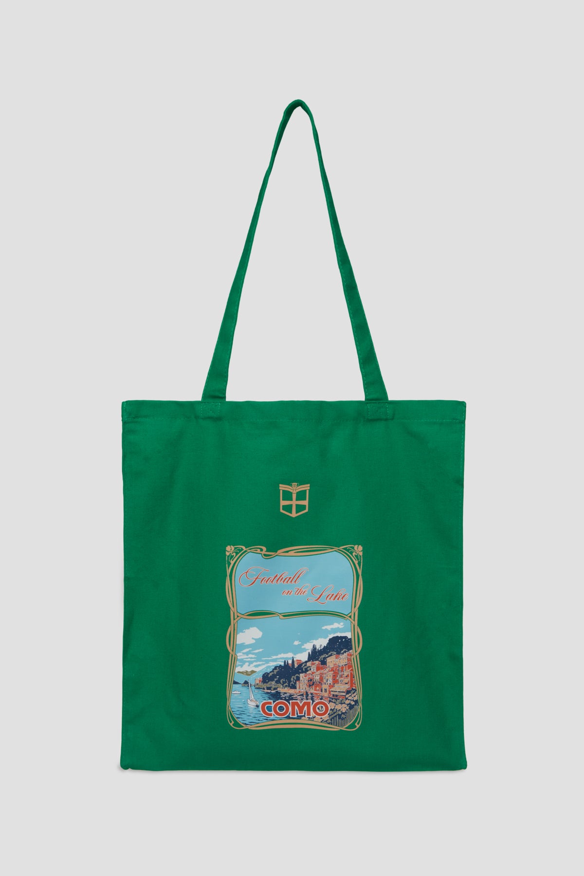 Football on the Lake Tote Bag Green