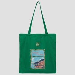 Football on the Lake Tote Bag Verde