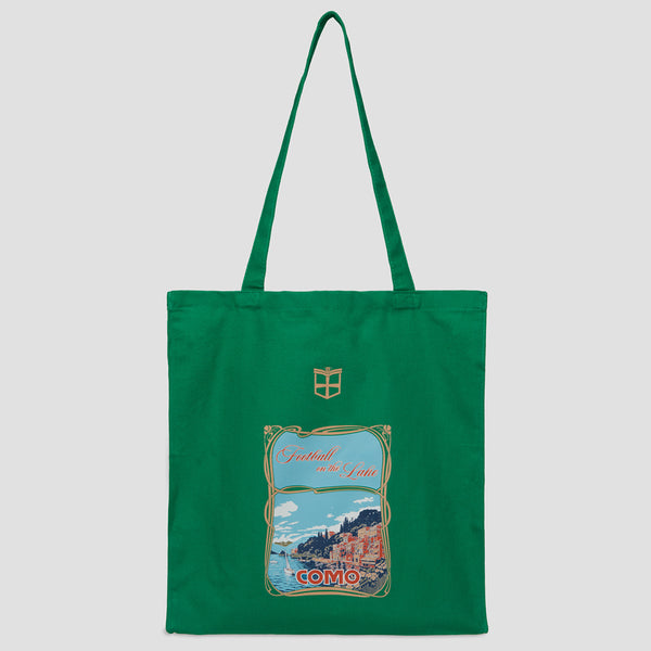 Football on the Lake Tote Bag Verde